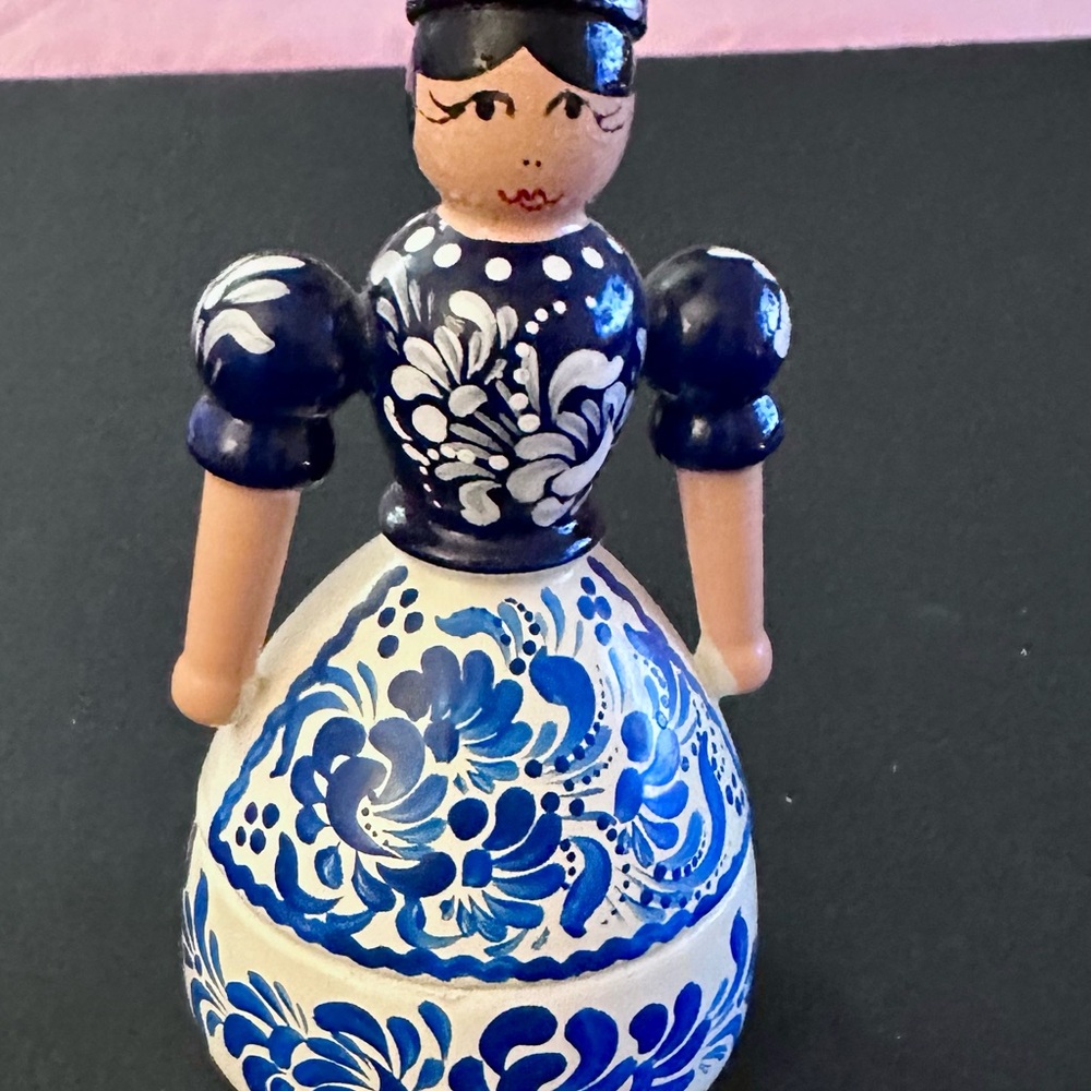Hand Painted Wooden Slavic Trinket Box